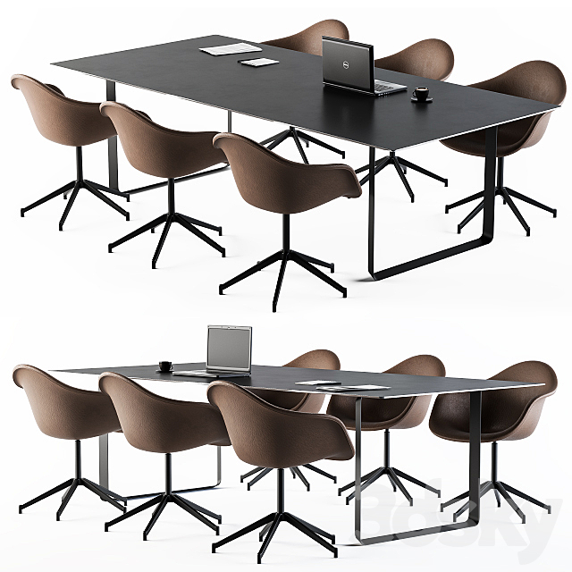 Conference Table with Chair Loft 3DSMax File - thumbnail 1