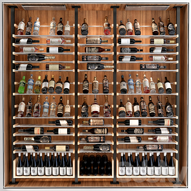 JC Wine Cabinet 6 3d