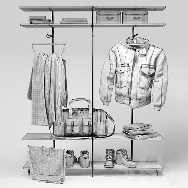 Clothes Set to Hallway__1 3dsky
