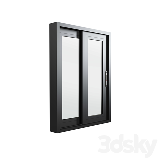 Aluminium Sliding Door & Window 3DSMax File - thumbnail 2