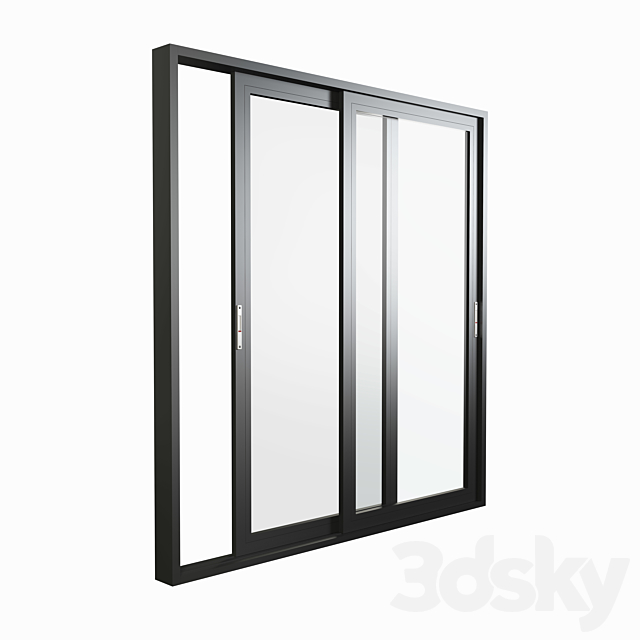 Aluminium Sliding Door & Window 3DSMax File - thumbnail 1