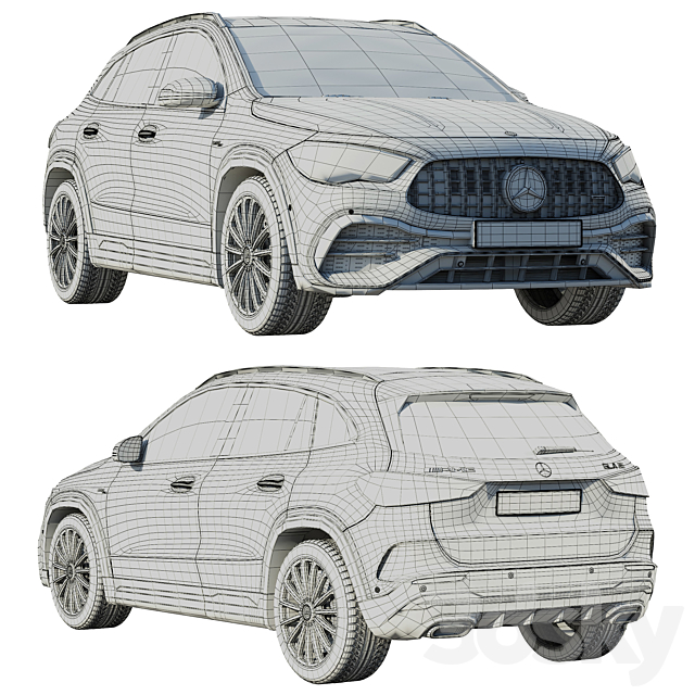 Mercedes-AMG GLA 35 4MATIC 2020 3DSMax File - thumbnail 5