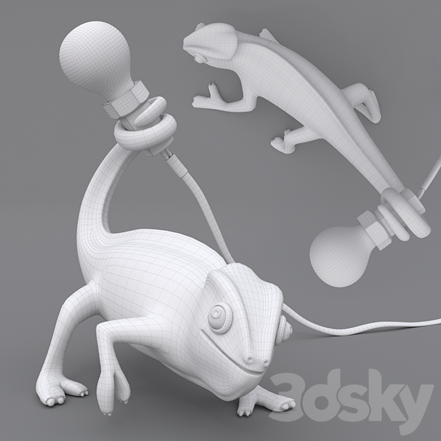 Lamps “Chameleon” _ Seletti 3DS Max Model - thumbnail 4