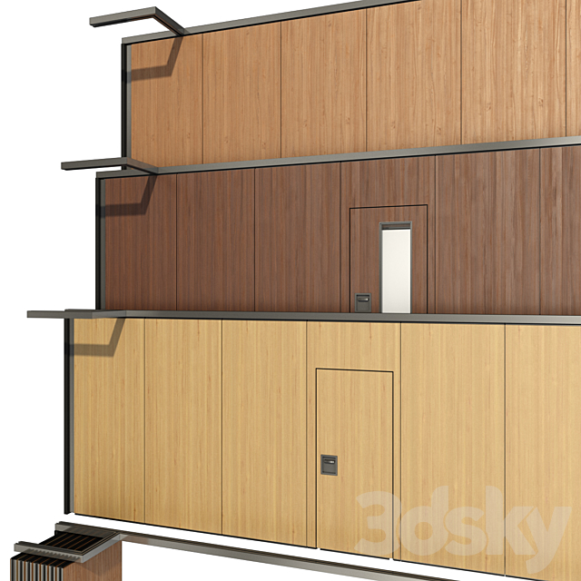 Sliding Partition Walls 3dsky