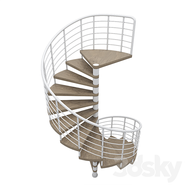 Spiral staircase 3d