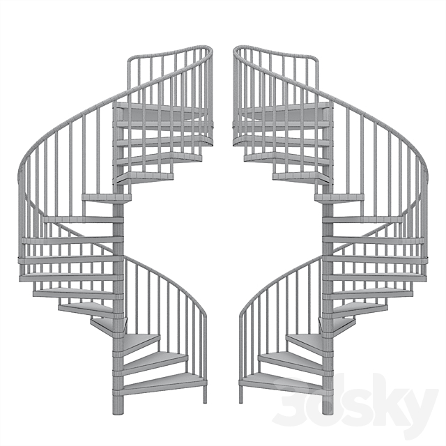Spiral staircase 3dskyfree