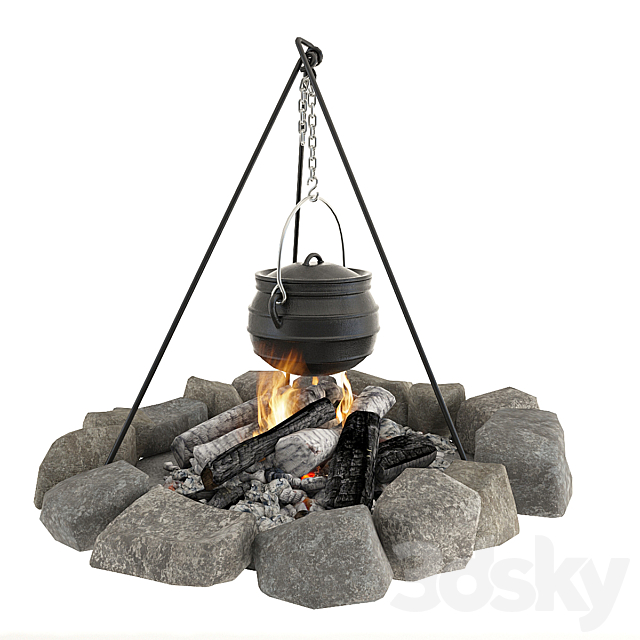Bonfire pot 3dskyfree