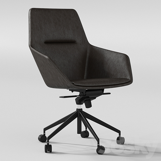Office arm chair 3DSMax File - thumbnail 1