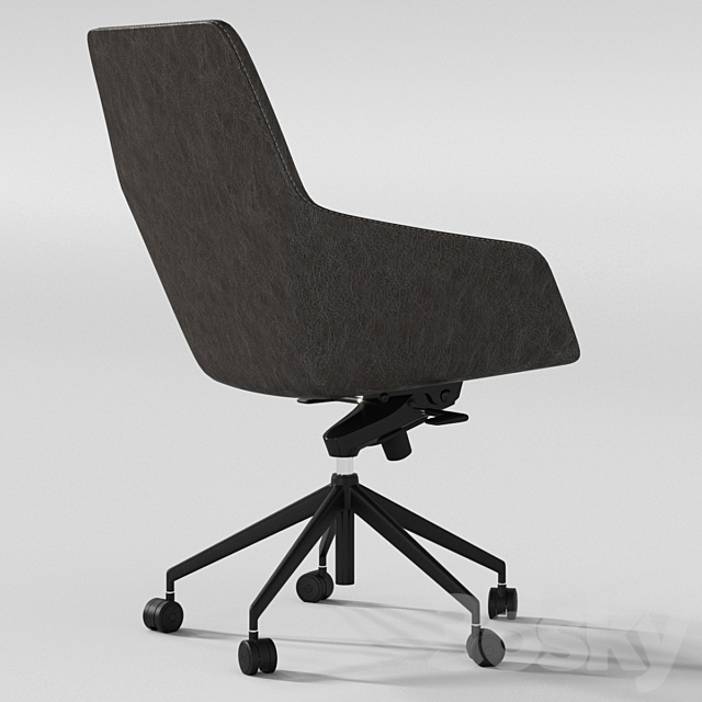 Office arm chair 3DSMax File - thumbnail 3