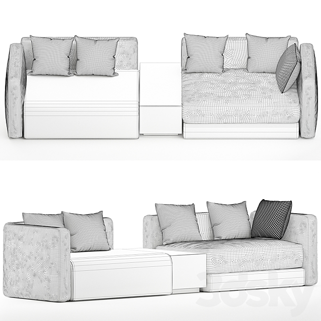 Natuzzi sofa 3DSMax File - thumbnail 2