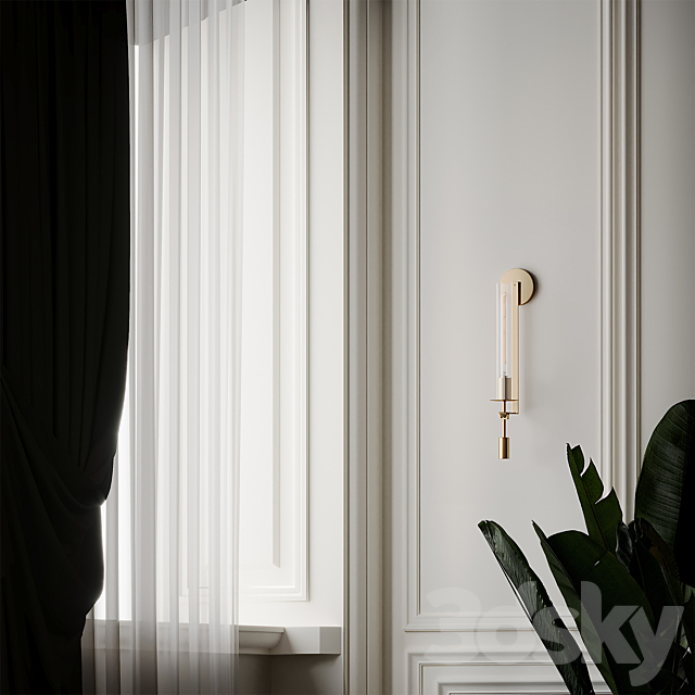 Fontanelle Single Sconce by Restoration Hardware 3dsky