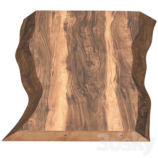 Slabs of wood. 3d