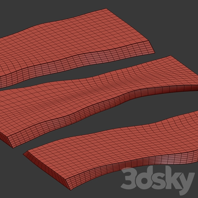 Slabs of wood. 3dskyfree