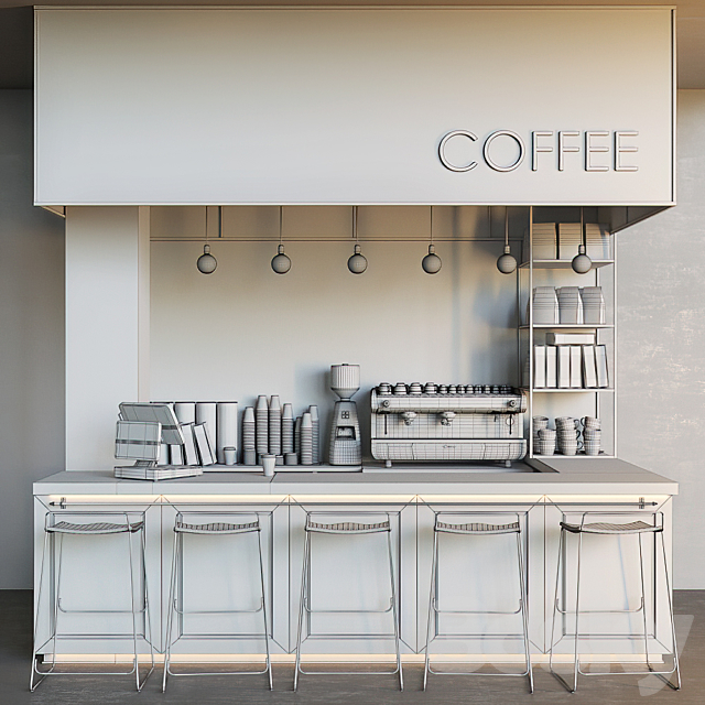Cafe Caffeeshop 3dskyfree