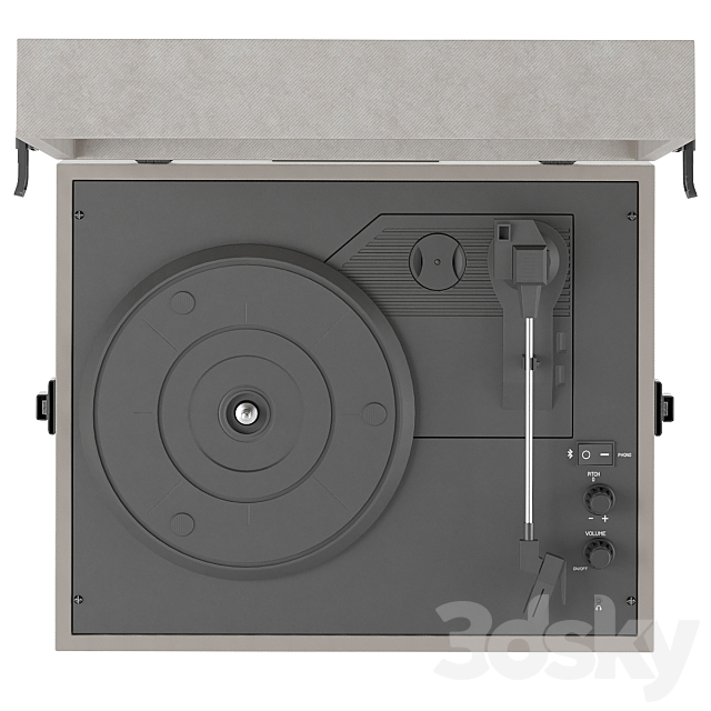 Crosley Voyager CR8017A-GY4 3DSMax File - thumbnail 3