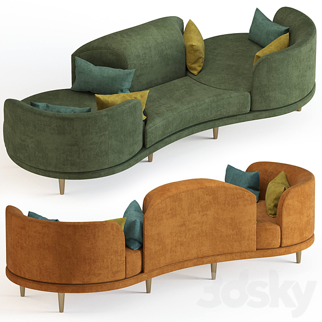 I Dervisci Couch 3DSMax File - thumbnail 2