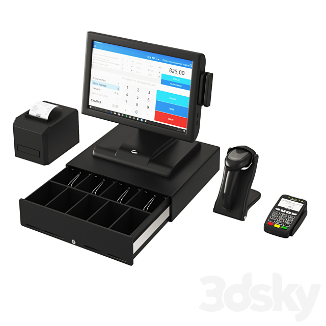 Pos terminal 3d