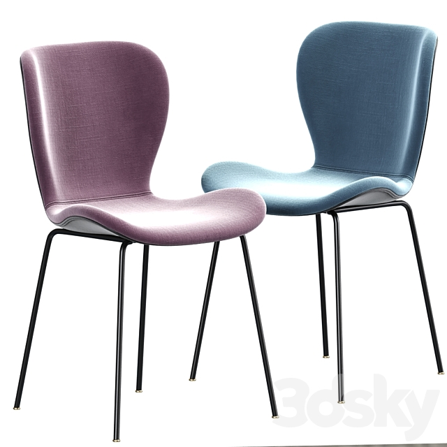 Etta Dining Chair Table Set 3d