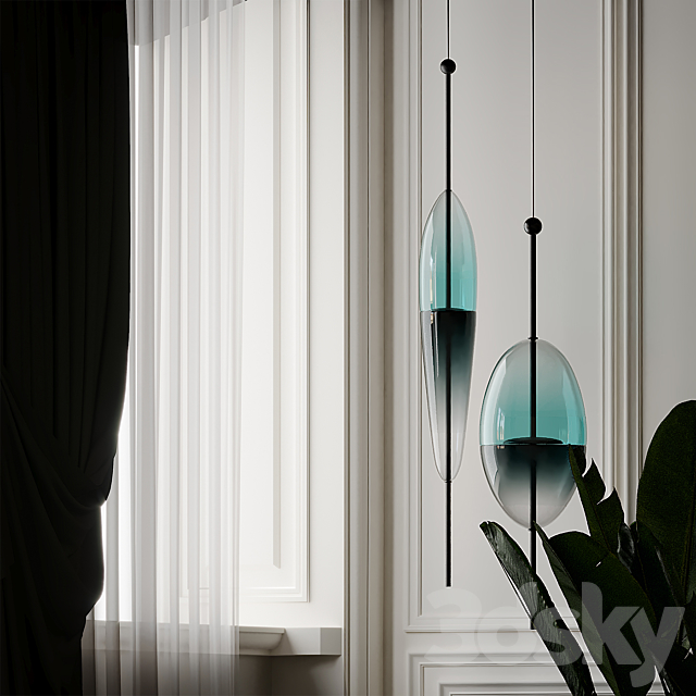 Flow S1 and S2 Pendant by Wonderglass 3DSMax File - thumbnail 4