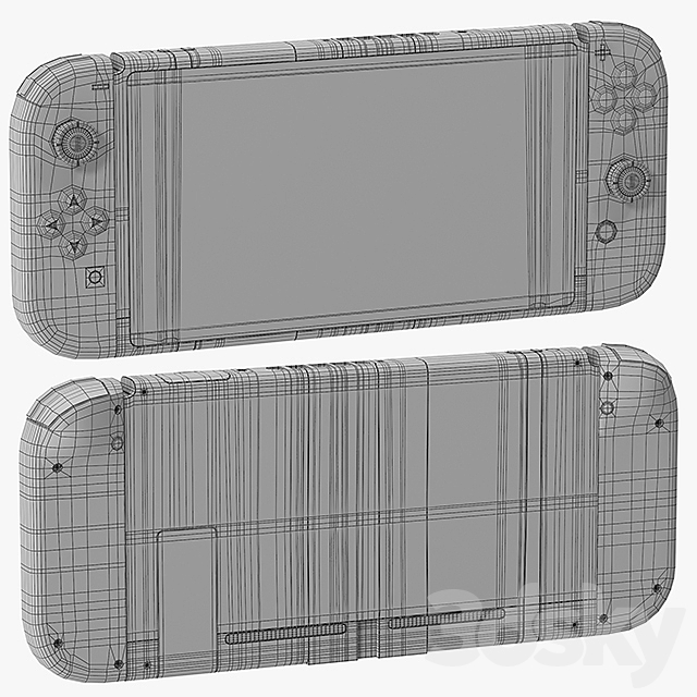 Nintendo Switch with Gray Joy Con 3dskyfree