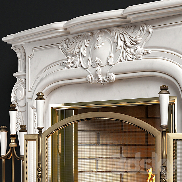 Fireplace_Louis_XIV 3dsky