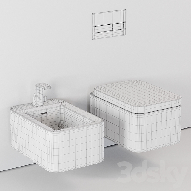 Ceramica Flaminia Nile Wall-Hung WC 3dskyfree
