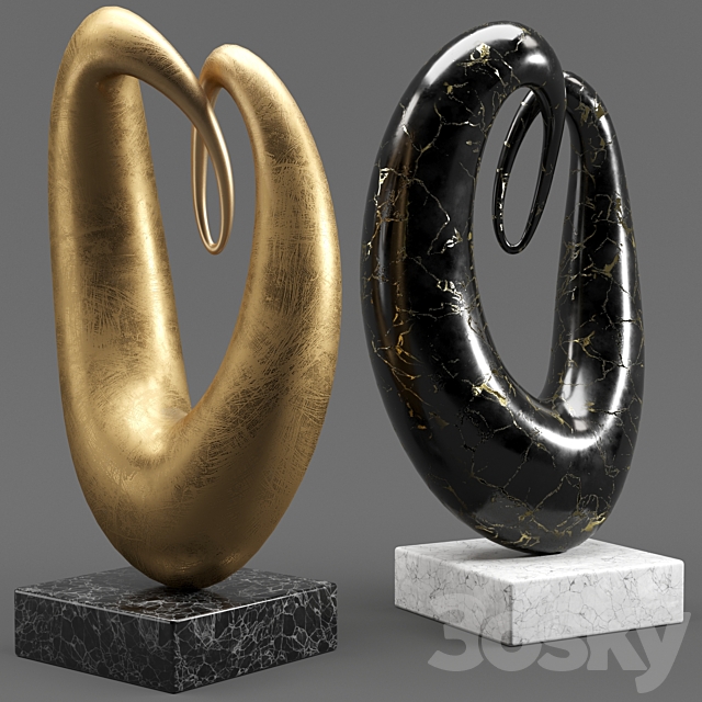 Decorative Set Vol.01: Abstract Sculptures 3d