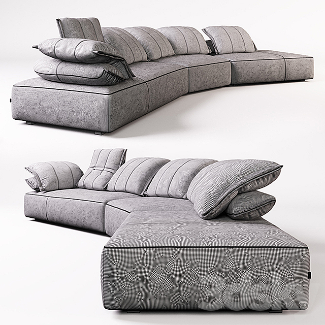 Modular sofa Flick Flack – Ditre Italia. 3DSMax File - thumbnail 3