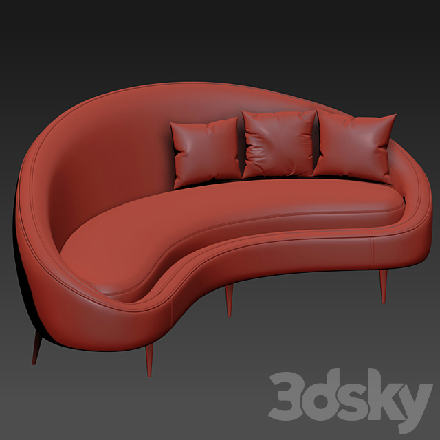 Ether Peddler Curved Sofa 3DSMax File - thumbnail 2