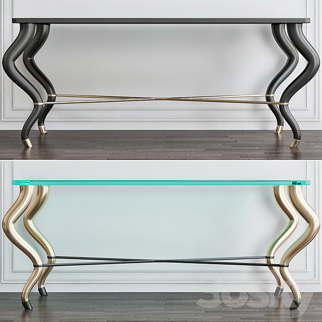 Mombassa Inlaid Mother-of-Pearl Console Table 3DSMax File - thumbnail 1