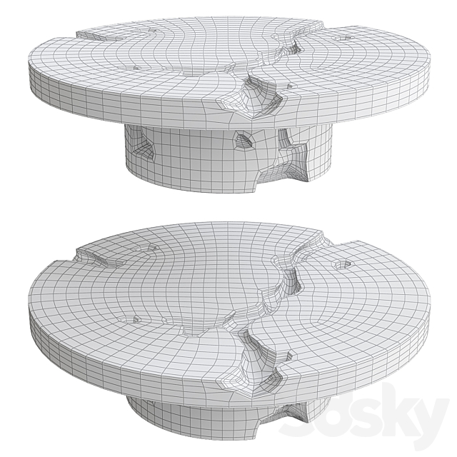 Empire Center Table by Boca do Lobo 3d