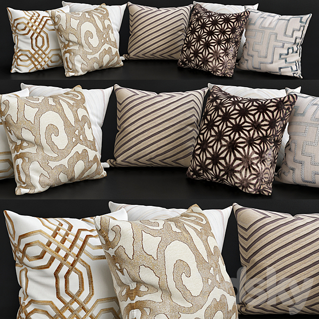 Pillows for sofa Collections No. 2 3DSMax File - thumbnail 5