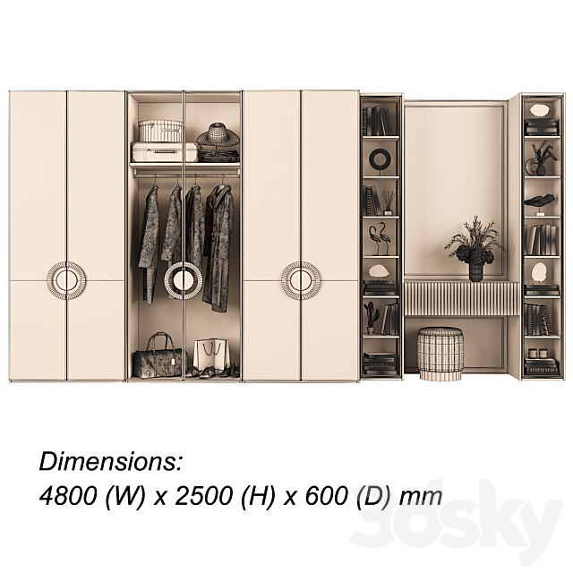 Furniture composition 95 part 3 3DSMax File - thumbnail 4