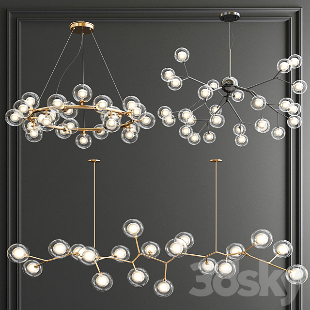 Giffin Minosi Bubbles Chandelier - 3 type Free Download