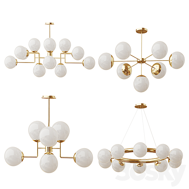 Collection of chandeliers Lampatron; Loft-Concept; Maytoni 3DSMax File - thumbnail 1