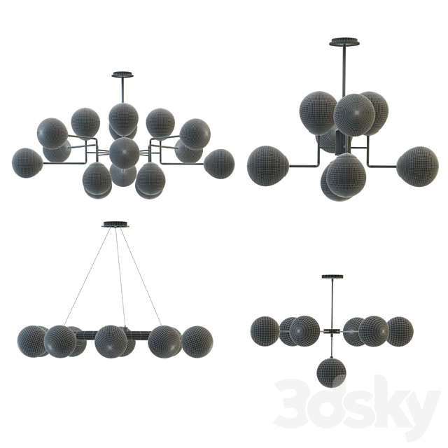 Collection of chandeliers Lampatron; Loft-Concept; Maytoni 3DSMax File - thumbnail 4