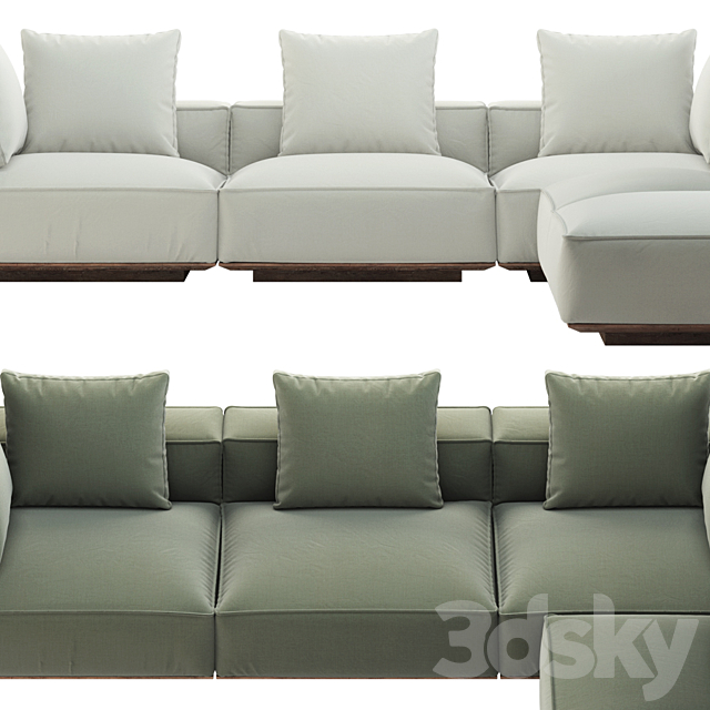 HARBOR _ SANTORINI SOFA 3dsky