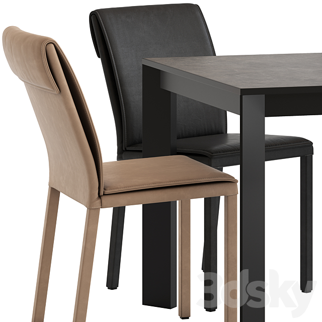 Altacom Molly Chair and Teorema Table 3dsky