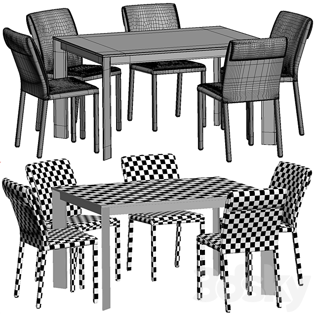 Altacom Molly Chair and Teorema Table 3dskyfree