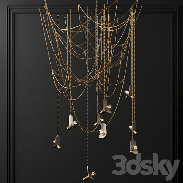 Chain chandelier 3DSMax File - thumbnail 2