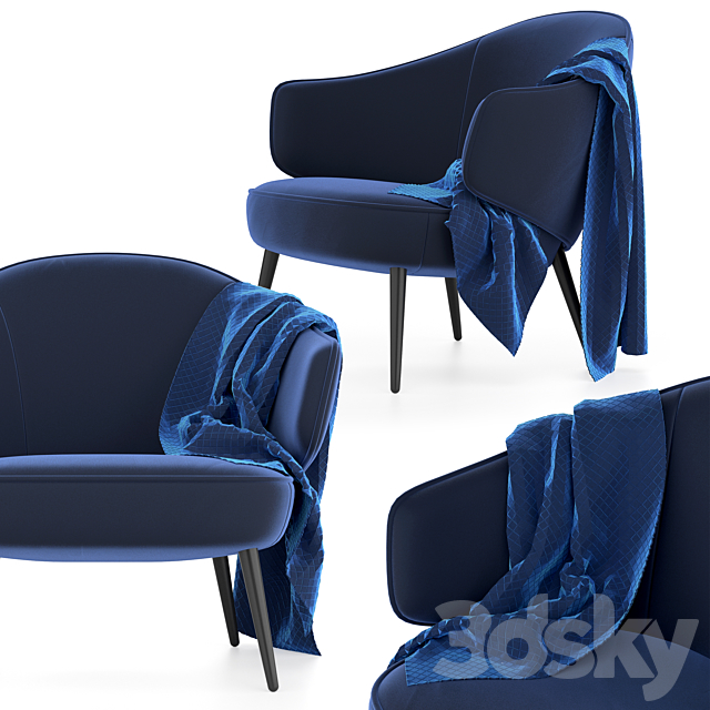 Boconcept – Charlotte chair 3DSMax File - thumbnail 2