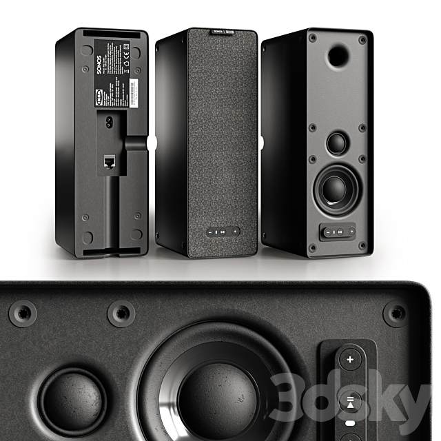 Ikea symfonisk bookshelf speaker 3DSMax File - thumbnail 1