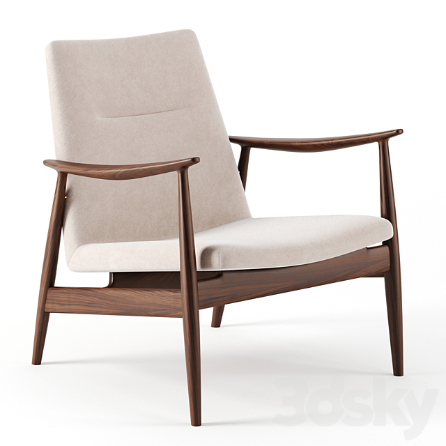 Rivage easy chair by Ritzwell 3DSMax File - thumbnail 1