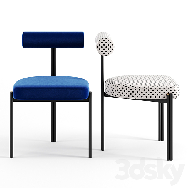 Caillou chair and table by Liu Jo 3d