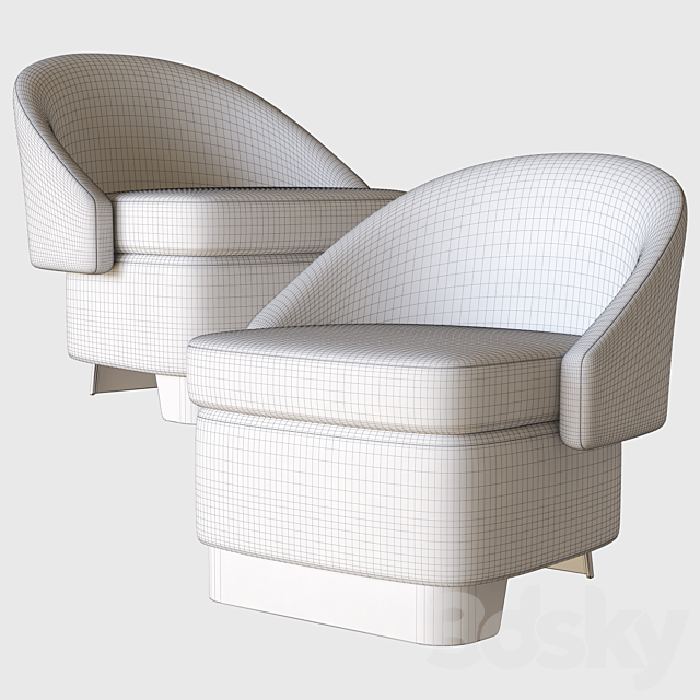 lawson lounge armchair minotti 3DSMax File - thumbnail 4