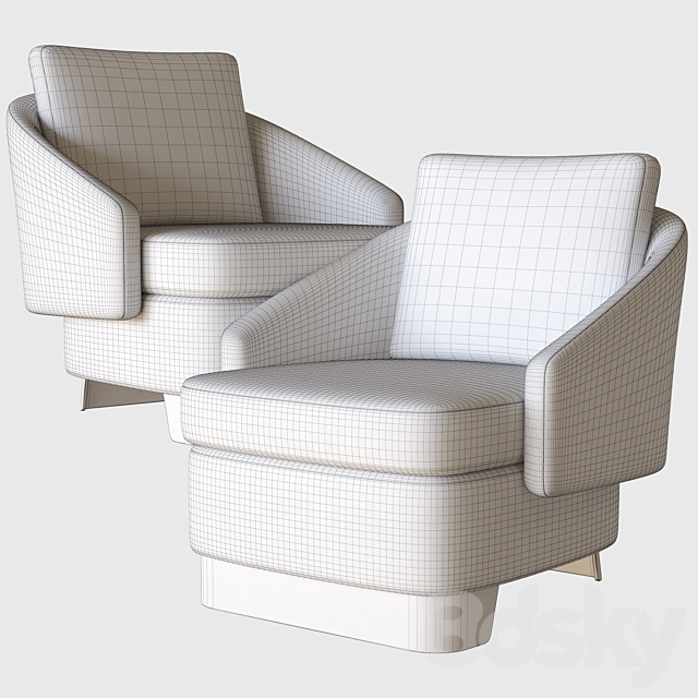 lawson medium armchair minotti 3DSMax File - thumbnail 3