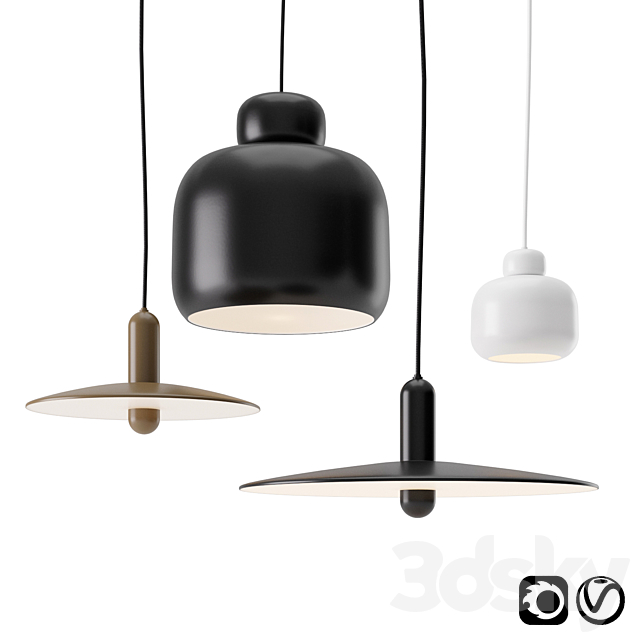 Lu and Stone Lamp by Woud 3DSMax File - thumbnail 1