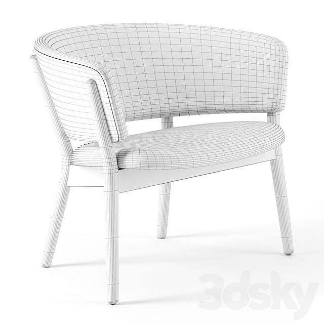 ND-01 Easy Chair 1952 (Nanna Ditzel) by Kitani 3DSMax File - thumbnail 3