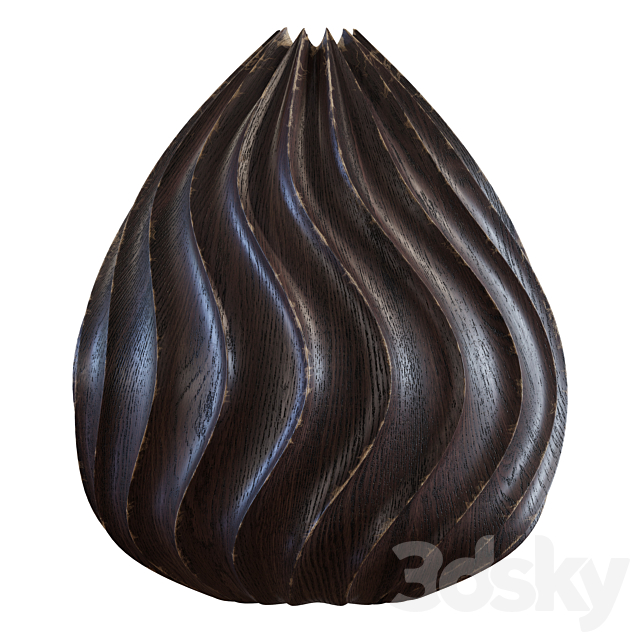 Accessories – Wooden Vases 3DSMax File - thumbnail 3