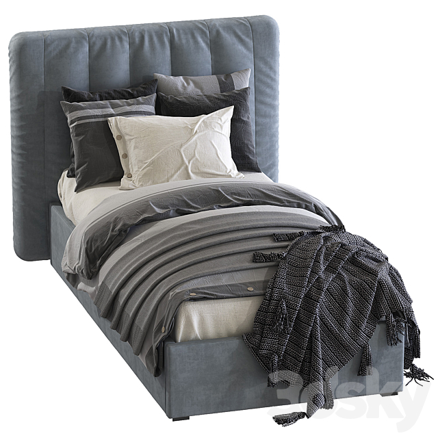 Bed RH Modena Bed 2 3dsky